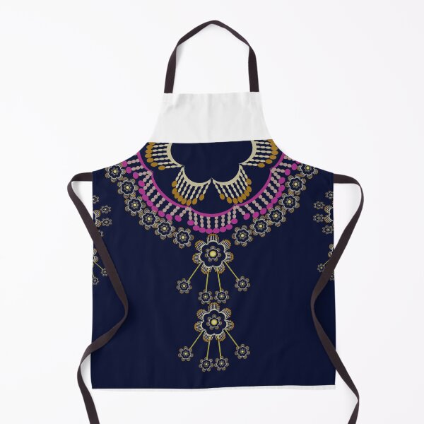 Item preview, Geometric ethnic necklace pattern designed and sold by AnyMage.
