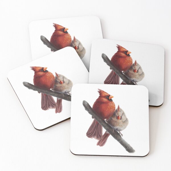 Item preview, For The Love Of Birds - Red Cardinals designed and sold by DrawingsByDay.