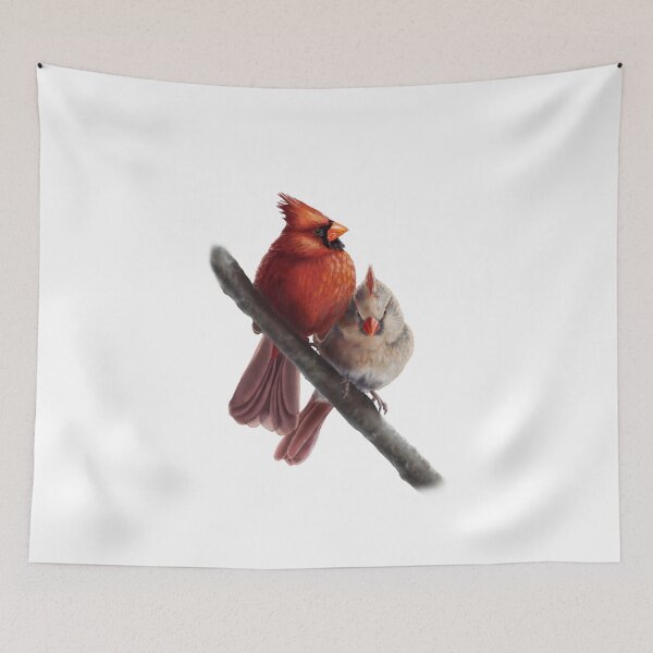 Item preview, For The Love Of Birds - Red Cardinals designed and sold by DrawingsByDay.
