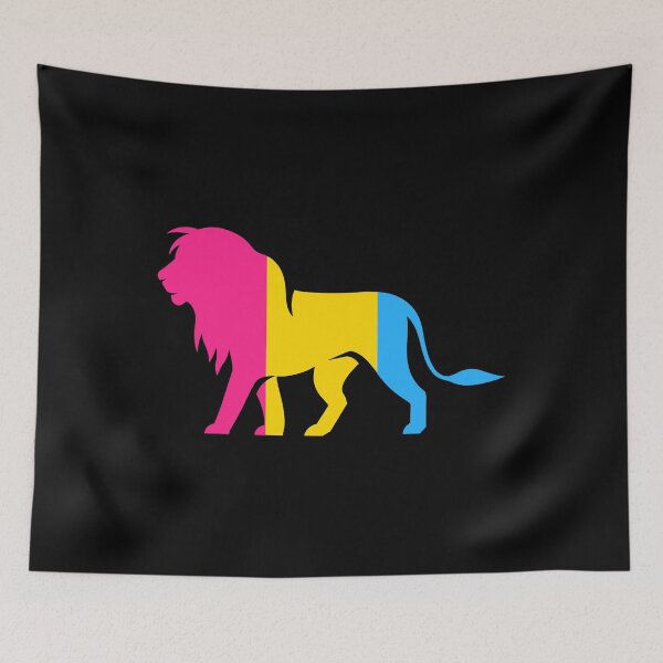 Item preview, Lion Pansexual Pride Flag. Pansexual Pride designed and sold by Subtle Pride Shop.