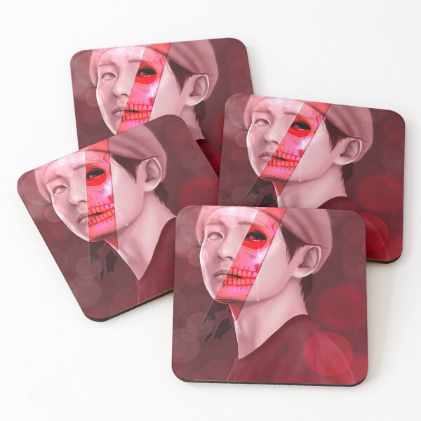 Item preview, BTS V Skull Digital Painting designed and sold by csketchbook.