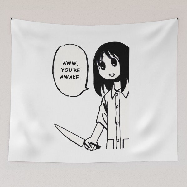 Item preview, I redraw knife osaka manga panel / aww you're awake / funny azumanga daioh designed and sold by RansRoom.