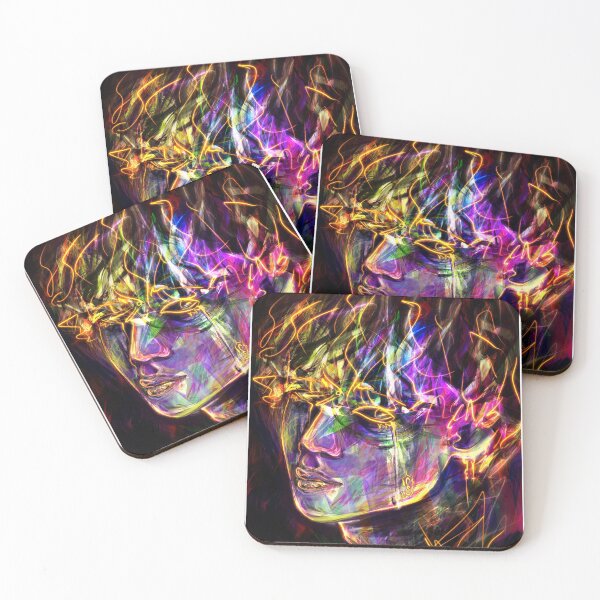 Item preview, Dark Neon BTS V Digital Painting designed and sold by csketchbook.
