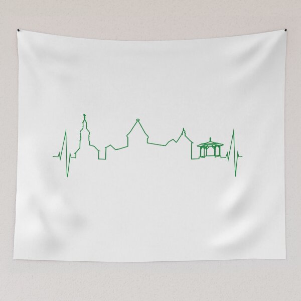 Item preview, Pulse of Hohenberg an der Eger (green) designed and sold by Lokalpatrioten.