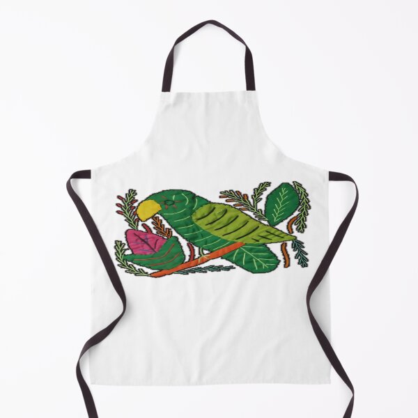 Item preview, Mola From Panama With Green Parrot Theme designed and sold by TTEDesing.