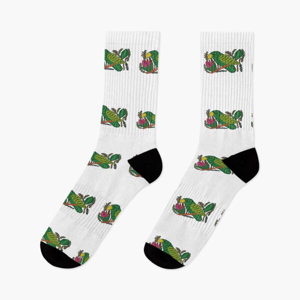 Item preview, Mola From Panama With Green Parrot Theme designed and sold by TTEDesing.
