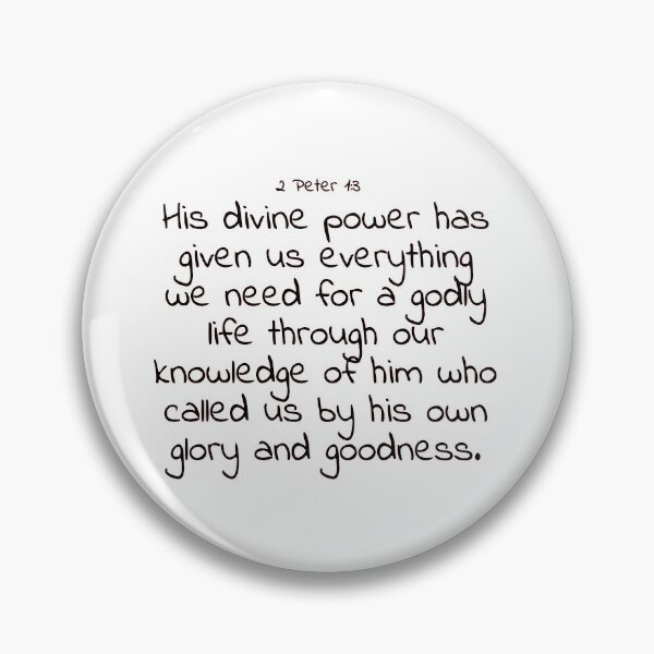 Item preview, Bible verse: 2 Peter 1:3 designed and sold by john-3-16.