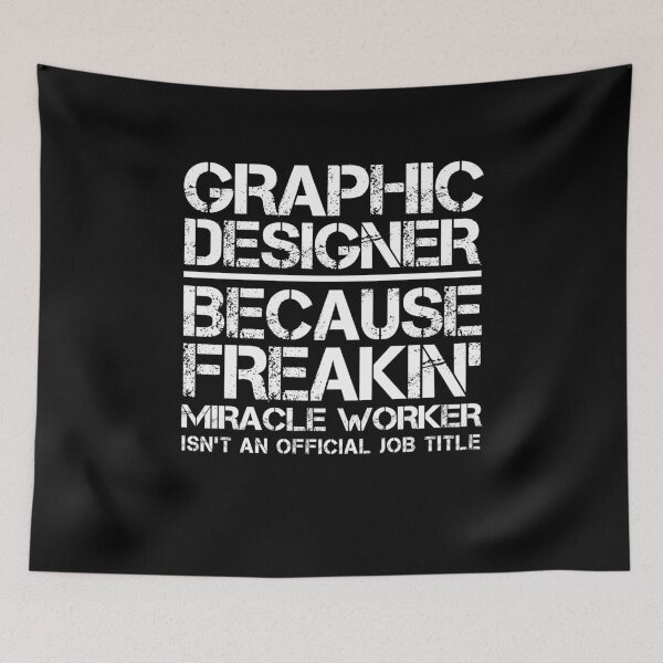 Item preview, Graphic Designer Miracle Worker designed and sold by clickmostro.