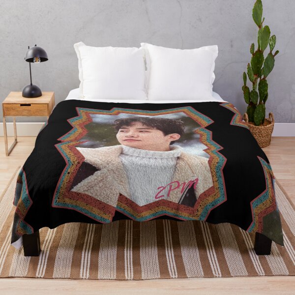 Item preview, Lee Junho 2PM Junho Korean Kpop Retro Color Oil Paint Design designed and sold by Piosenka Art.