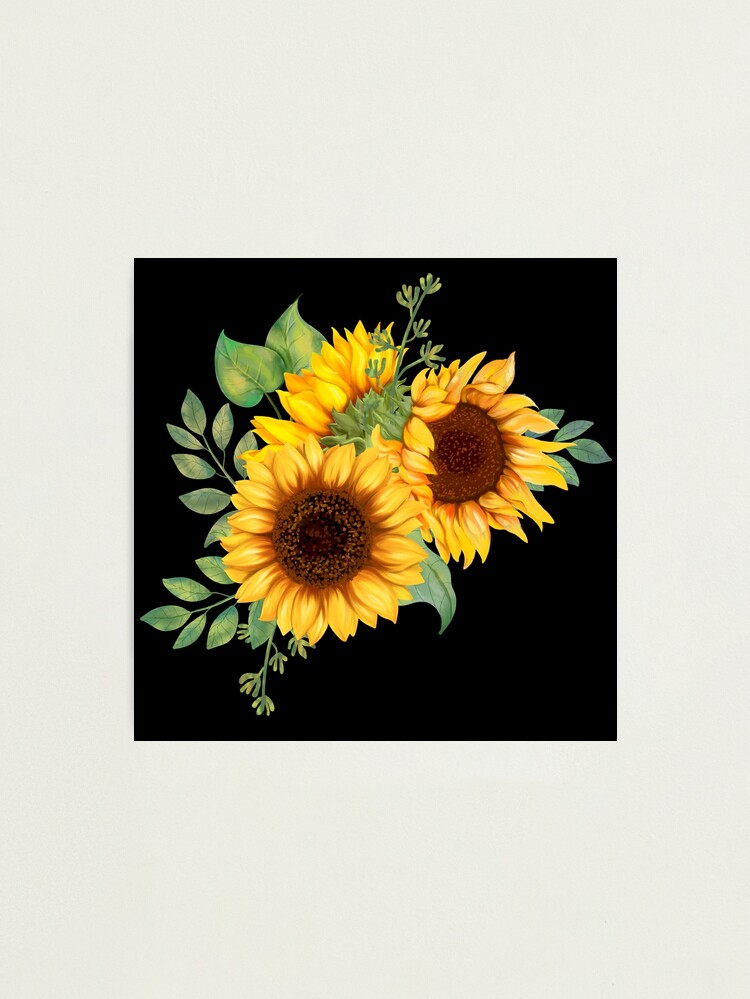 Viridian Sunflower Sunflowers print hotsell in Dazzling luminous color