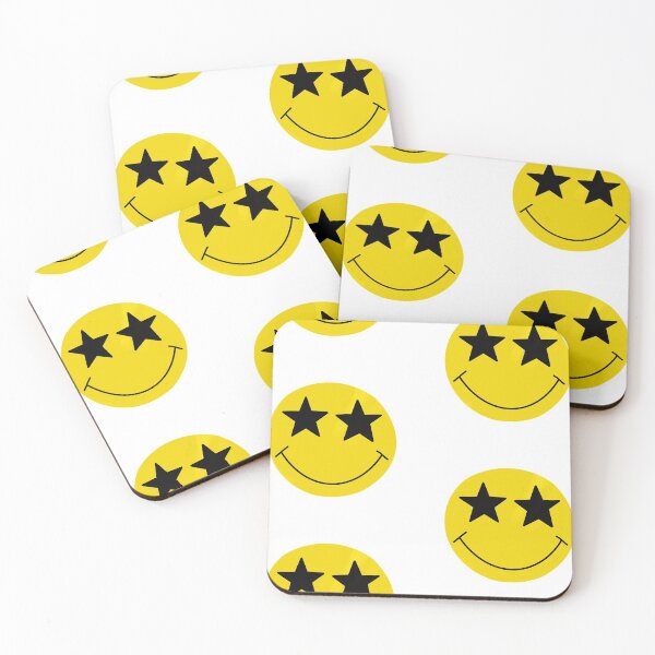 Item preview, Star eyes yellow smile face designed and sold by ArtBased.