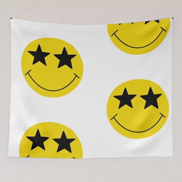 Item preview, Star eyes yellow smile face designed and sold by ArtBased.