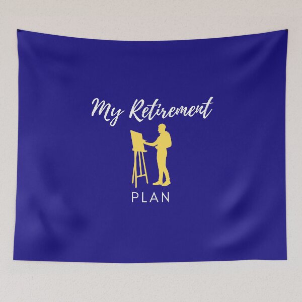 Item preview, This is my retirement plan - Painting designed and sold by RudeBeeDesigns.