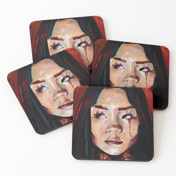 Item preview, Red Tear Digital Portrait Painting designed and sold by csketchbook.