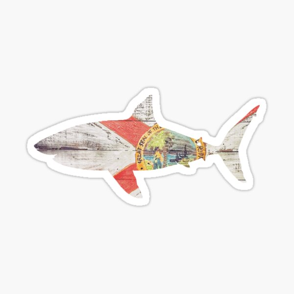 Vista previa del artículo con la obra «Florida Shark», diseñado y vendido por Michael Garber.