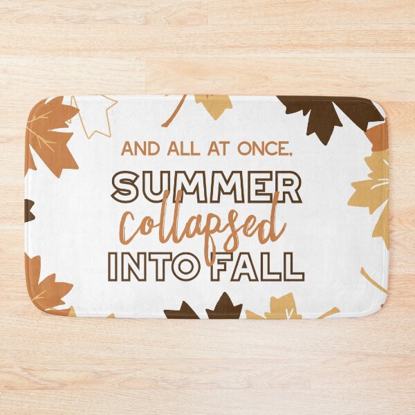 Item preview, Golden Brown Autumn Maple Leaves Quotes and Pattern I designed and sold by FlinArt.