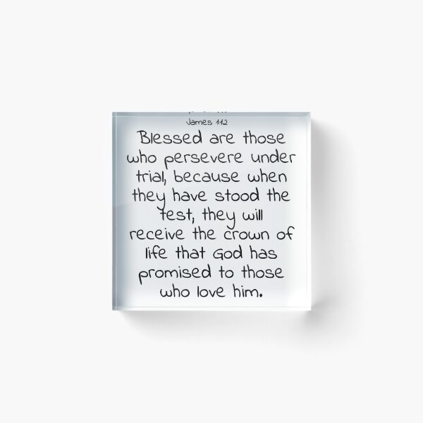 Item preview, Bible verse: James 1:12 designed and sold by john-3-16.