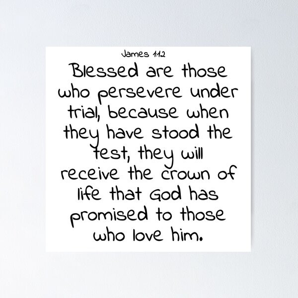 Item preview, Bible verse: James 1:12 designed and sold by john-3-16.