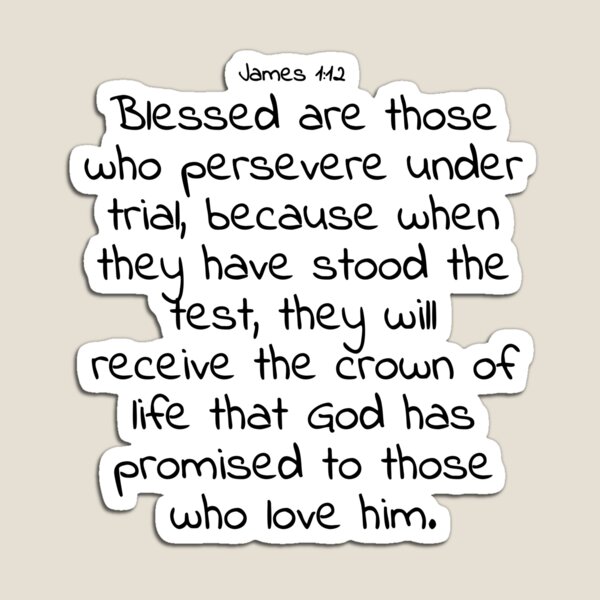 Item preview, Bible verse: James 1:12 designed and sold by john-3-16.