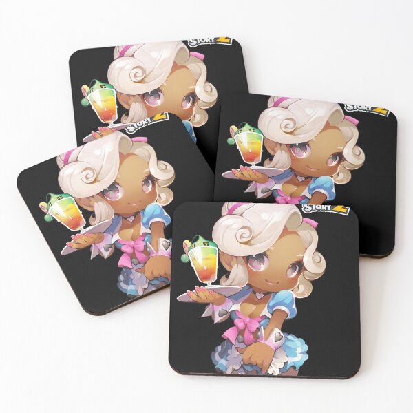 Item preview, Maplestory Maid pinup girl npc (Soft Peach background) Classic designed and sold by grossnancy.