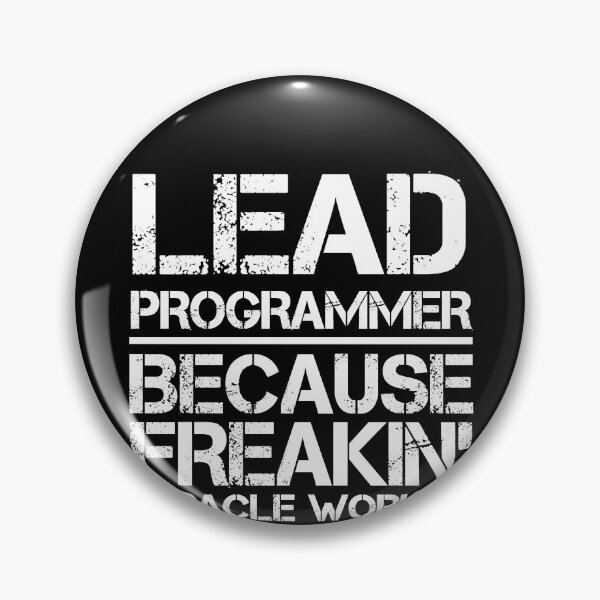 Item preview, Lead Programmer Miracle Worker designed and sold by clickmostro.