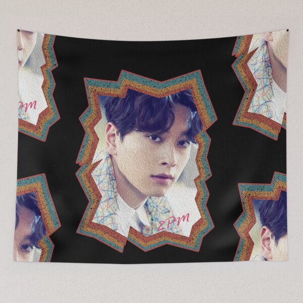 Item preview, Hwang Chansung 2PM Chansung Korean Kpop Retro Color Oil Paint Design designed and sold by Piosenka Art.