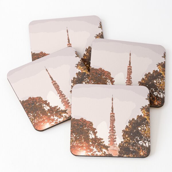 Item preview, JAPAN Tokyo Tower Trees designed and sold by VoyageVectors.