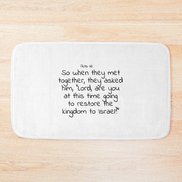 Item preview, Bible verse: Acts 1:6 designed and sold by john-3-16.