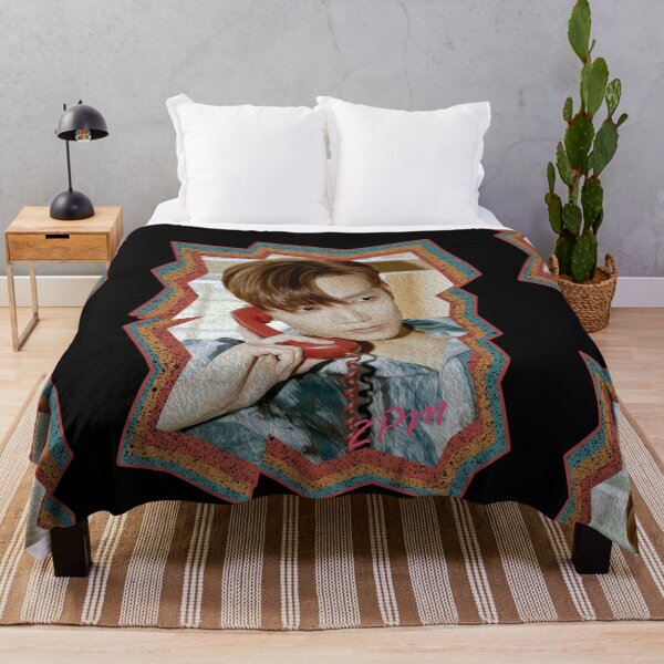 Item preview, Kim Minjun 2PM Jun K Korean Kpop Retro Color Oil Paint Design designed and sold by Piosenka Art.