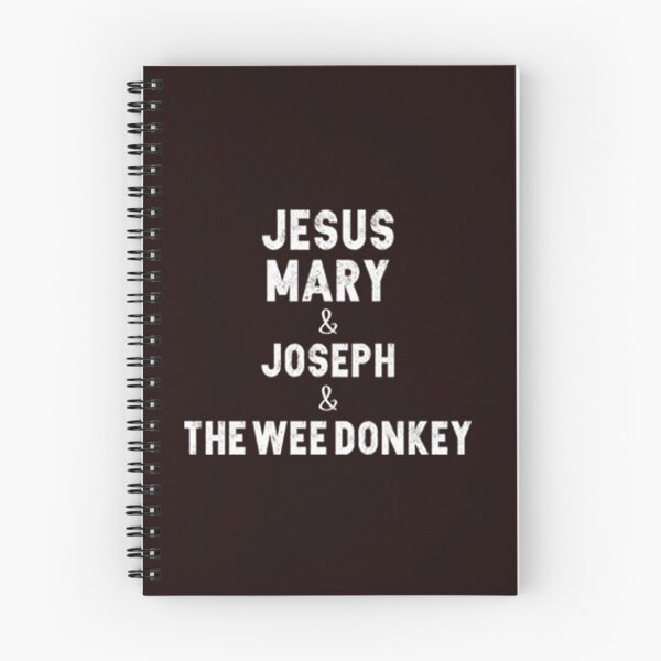 Item preview, The Jesus Mary & Joseph-The Wee Donkey (white text) designed and sold by danielleguizio.