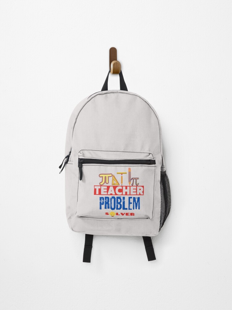 Thumbnail 1 of 3, Backpack, Problem Solver Math Teacher designed and sold by Eman4design.