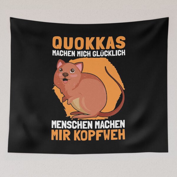 Item preview, Quokka headache marsupial kangaroo Australia designed and sold by madgrfx.