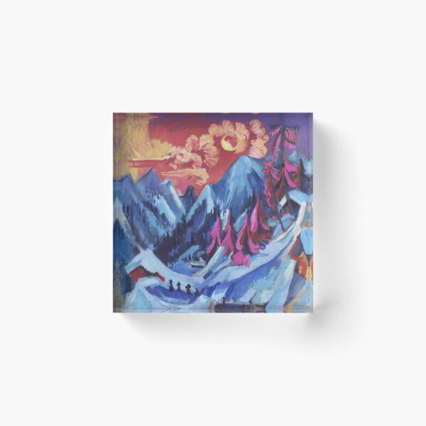 Item preview, Winter Landscape in Moonlight (1919) by Ernst Ludwig Kirchner designed and sold by Ben2128.