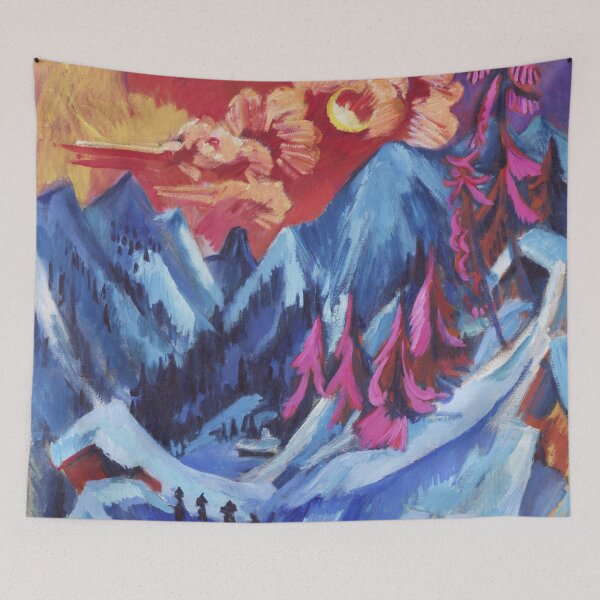 Item preview, Winter Landscape in Moonlight (1919) by Ernst Ludwig Kirchner designed and sold by Ben2128.