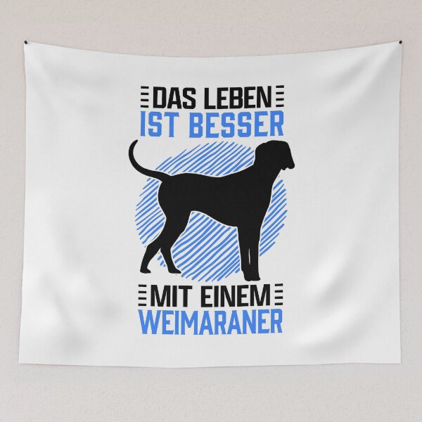 Item preview, Life with Weimaraner hunting dog pointing dog saying designed and sold by madgrfx.