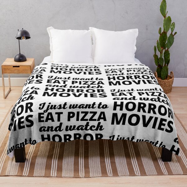 Item preview, I Just Want To Eat Pizza And Watch Horror Movies designed and sold by SweetAndSpice.
