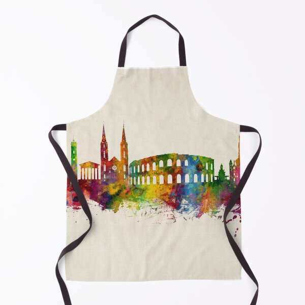 Item preview, Nîmes France Skyline designed and sold by ArtPrints.