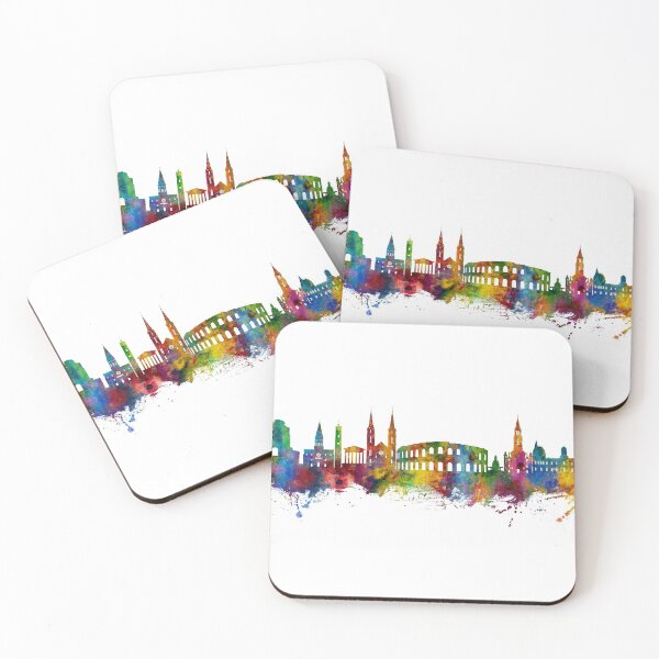 Item preview, Nîmes France Skyline designed and sold by ArtPrints.