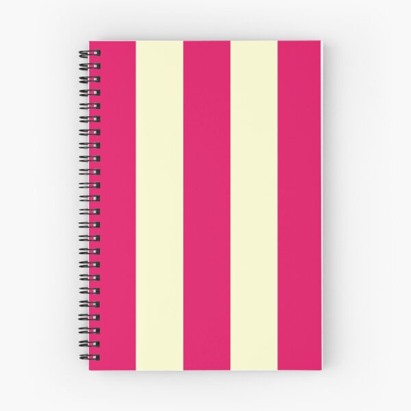 Item preview, Large RASPBERRY and CREAM Vertical STRIPES designed and sold by RachelMacht.