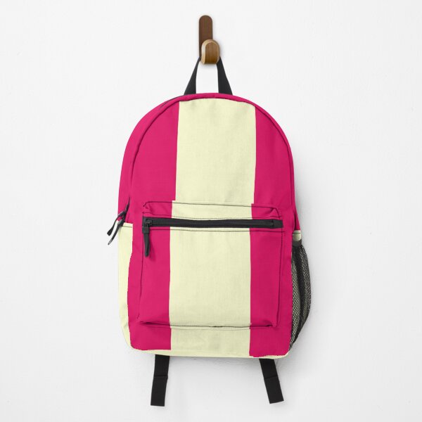 Item preview, Large RASPBERRY and CREAM Vertical STRIPES designed and sold by RachelMacht.
