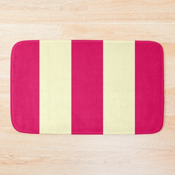 Item preview, Large RASPBERRY and CREAM Vertical STRIPES designed and sold by RachelMacht.