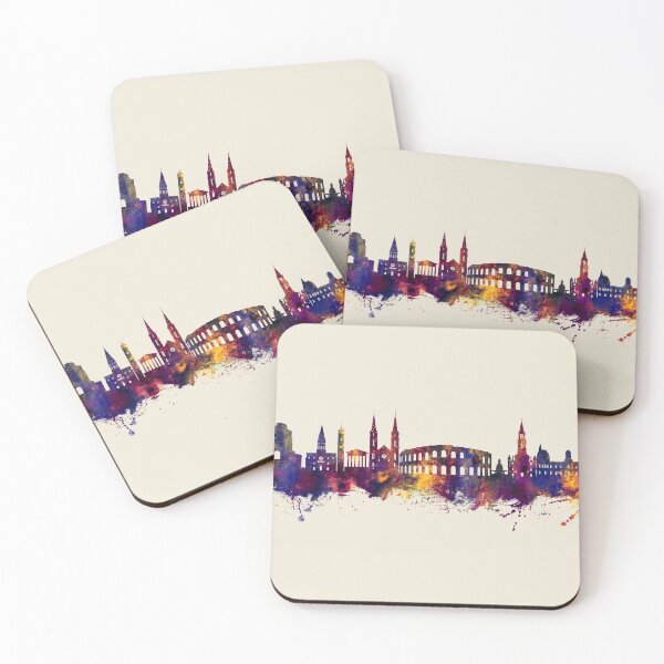 Item preview, Nîmes France Skyline designed and sold by ArtPrints.