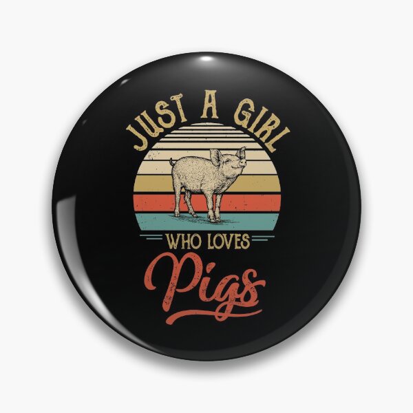 Item preview, Just A Girl Who Loves Pigs Cute Vintage Pigs Girl designed and sold by KAYLAELSIE.