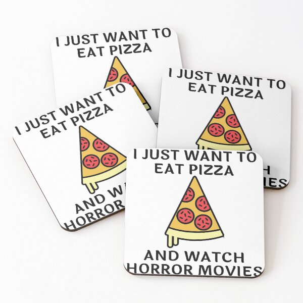 Item preview, I Just Want To Eat Pizza And Watch Horror Movies designed and sold by SweetAndSpice.
