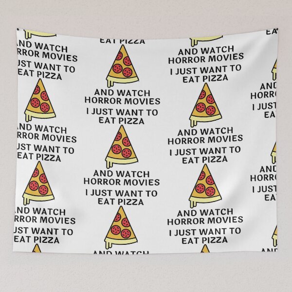 Item preview, I Just Want To Eat Pizza And Watch Horror Movies designed and sold by SweetAndSpice.