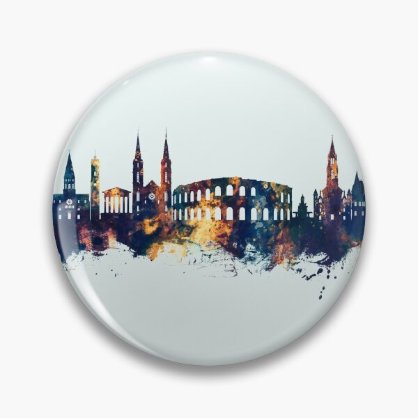 Item preview, Nîmes France Skyline designed and sold by ArtPrints.