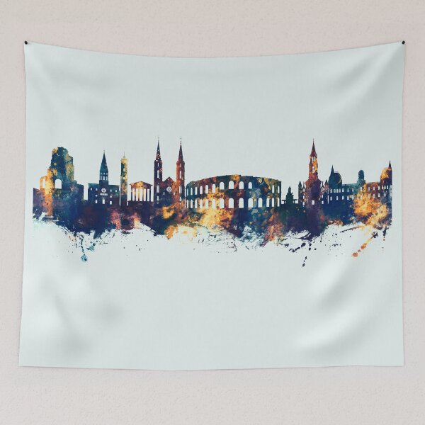 Item preview, Nîmes France Skyline designed and sold by ArtPrints.