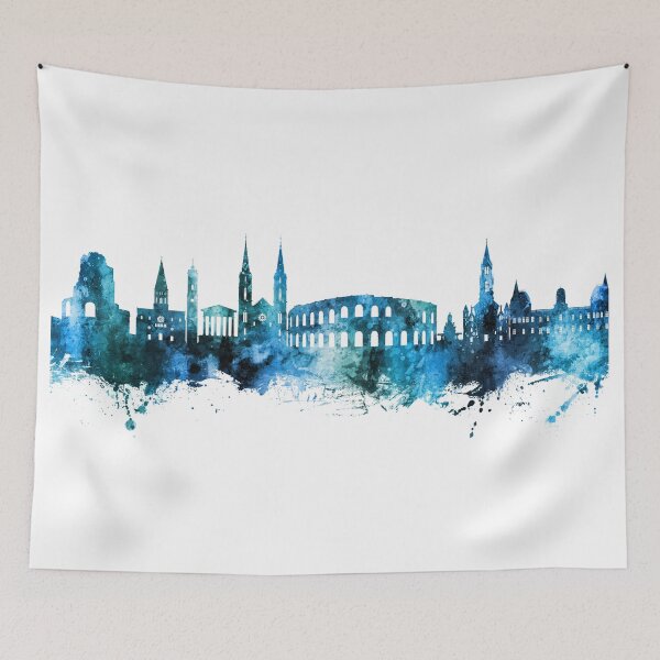 Item preview, Nîmes France Skyline designed and sold by ArtPrints.
