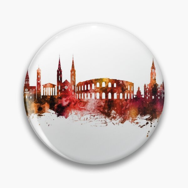 Item preview, Nîmes France Skyline designed and sold by ArtPrints.