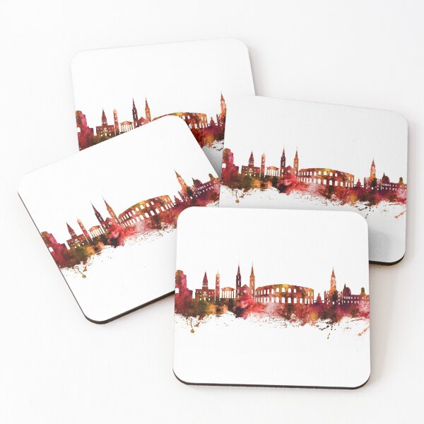 Item preview, Nîmes France Skyline designed and sold by ArtPrints.